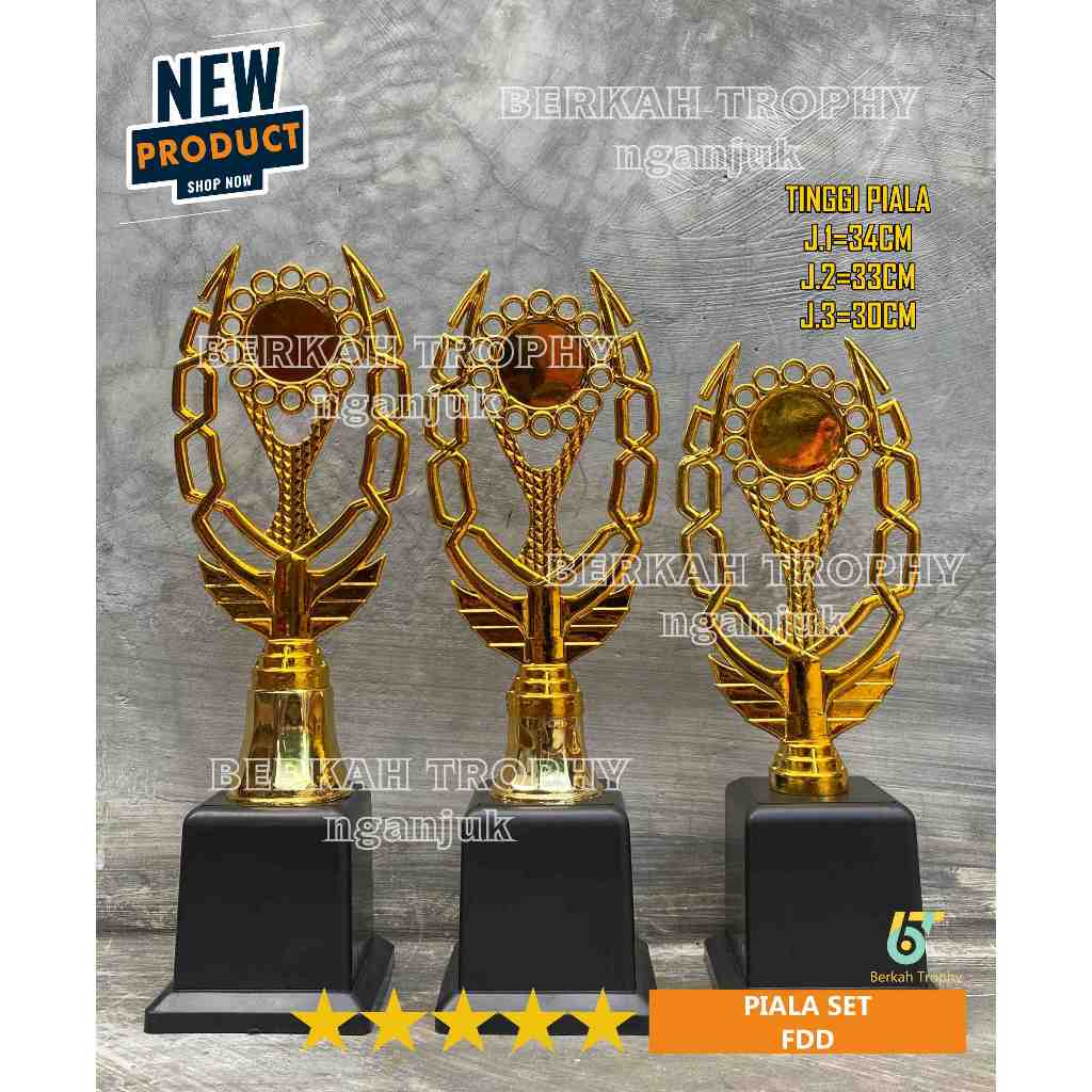 Piala B75 Set 123 Mini Piala Set Murah / Piala Mini