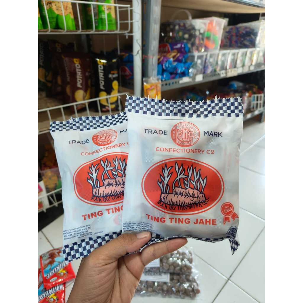 (1 BUNGKUS = 25 PCS) SINA TING TING JAHE / Ting Ting Jahe