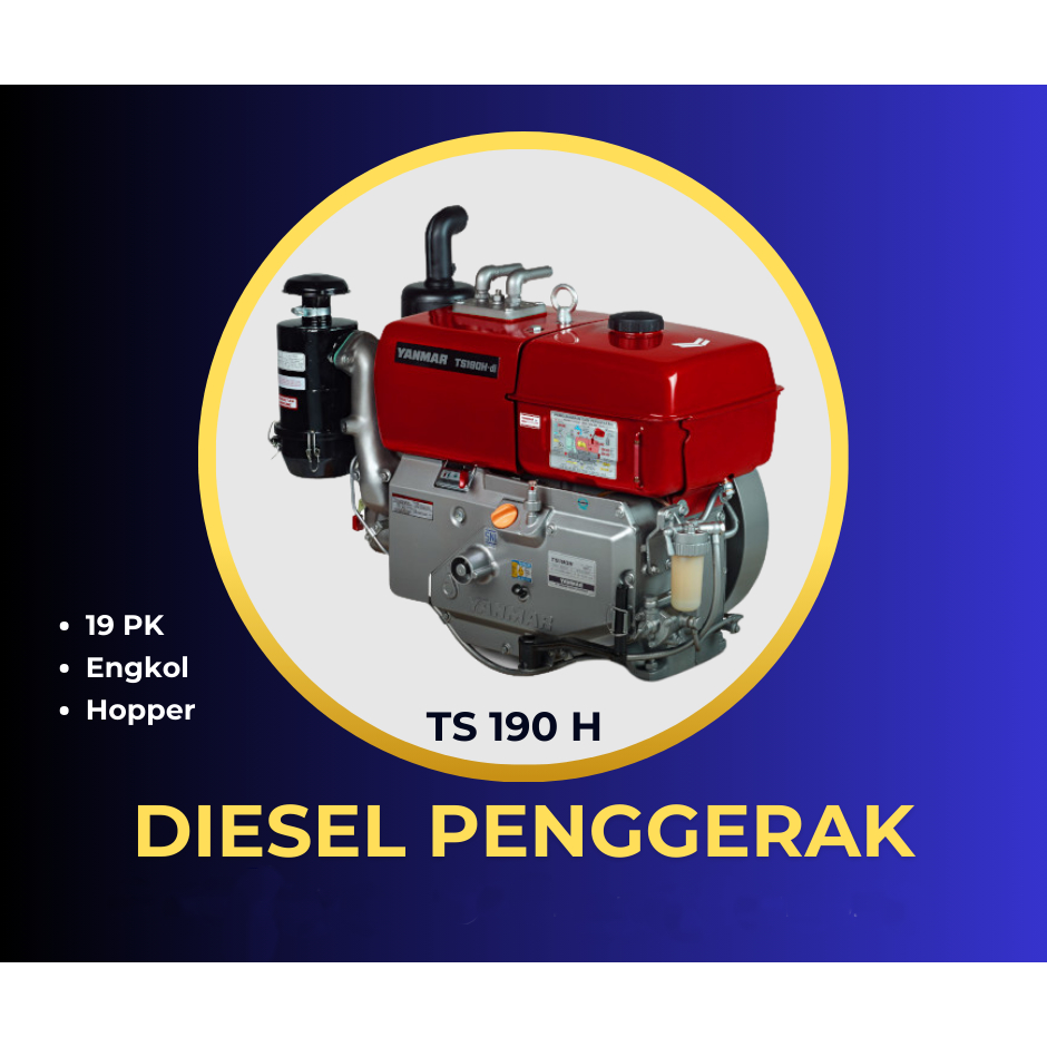 Mesin Yanmar 19 HP - Diesel Penggerak Serbaguna TS 190 H 19 PK Hopper