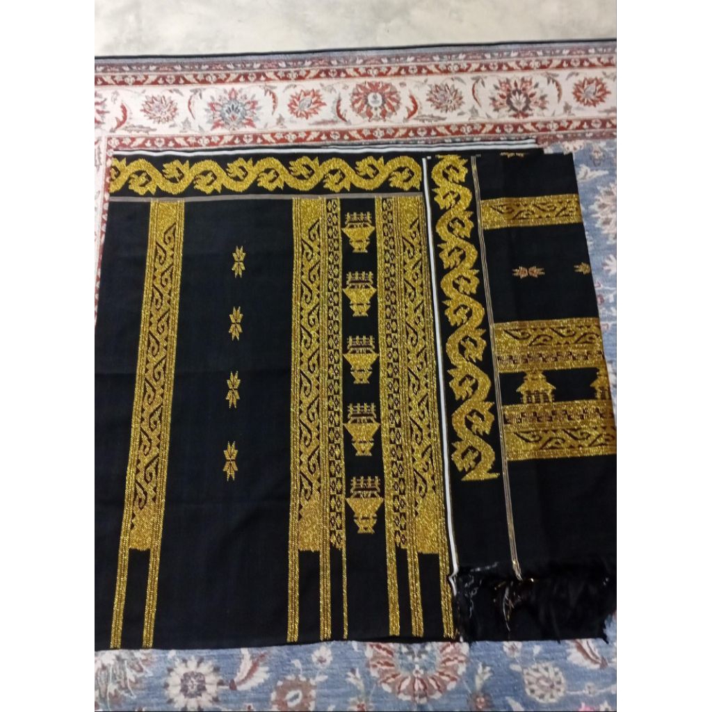 SET UIS NIPES SUTRA MEWAH MOTIF LITAB LEMBU FULL KRISTAL