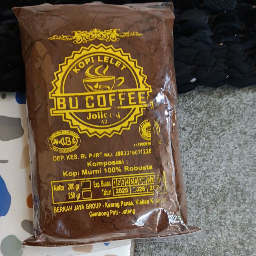 Kopi bubuk / Kopi lelet 200 gr khas jolong pati jawa tengah