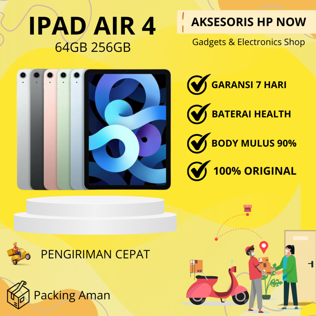 Ipad Air 4 64GB 256GB Wifi Only Second ORIGINAL - AHN