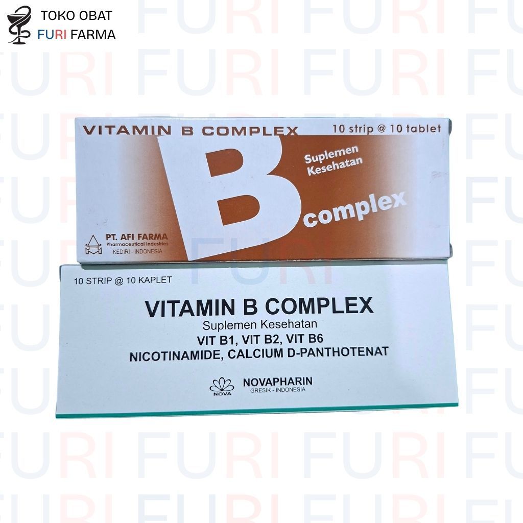 Vitamin B Complex Novapharin 1 Strip (10 Tablet) - Vitamin B Kompleks