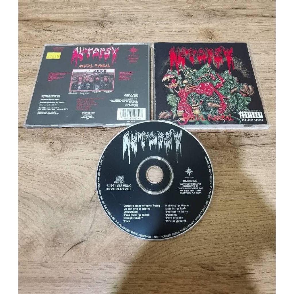 AUTOPSY  / MENTAL FUNERAL  / 1ST USA PRESS CD [NIMBUS]