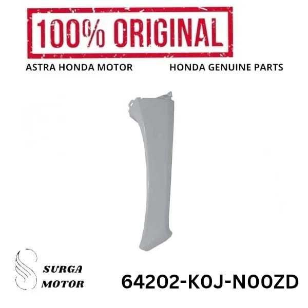 Cover Depan Kiri Putih Mutiara Motor  Genio 2019 2020 2021 2022 64202K0JN00ZD 64202-K0J-N00ZD Cover 