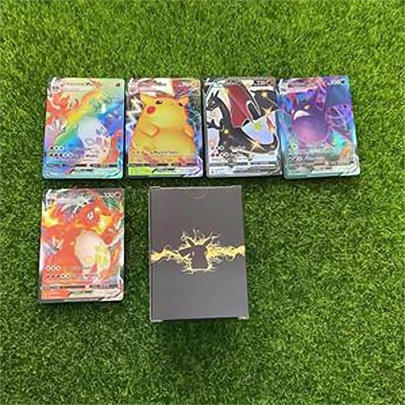 100 Pcs Pokemon Kartu Laser / Game Kartu Koleksi Pokemon / Kartu Pokemon Koleksi Premium Terbaik