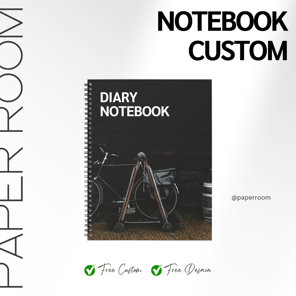 Notebook A6 Custom | Buku Agenda Custom Nama & Logo | Notebook Custom Cover