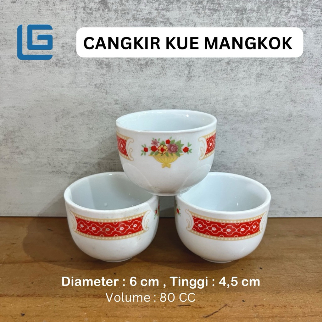 CETAKAN / CANGKIR KUE MANGKOK KUE TALAM KERAMIK 80 cc & 120 cc