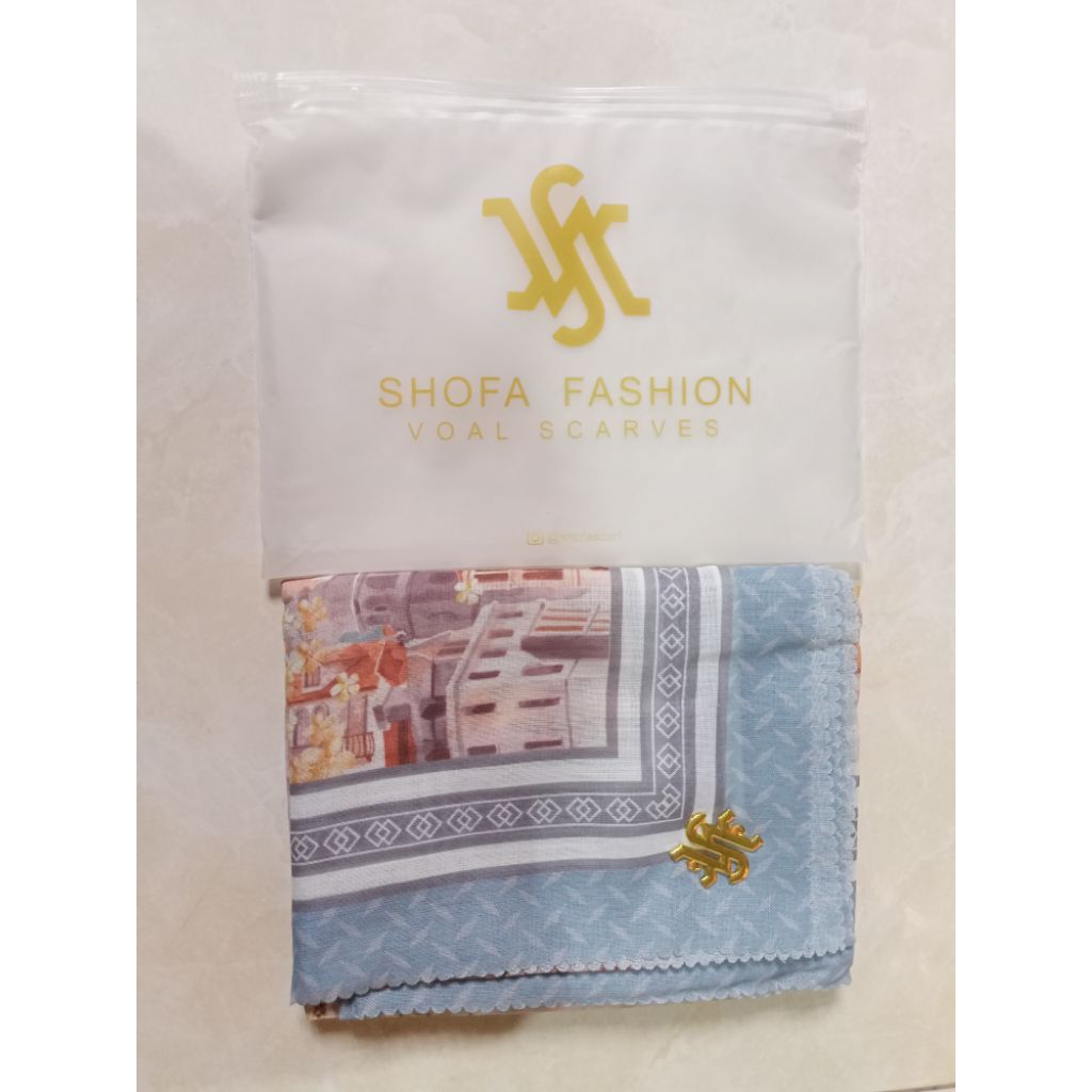 hijab shofa fashion voal digital printing premium