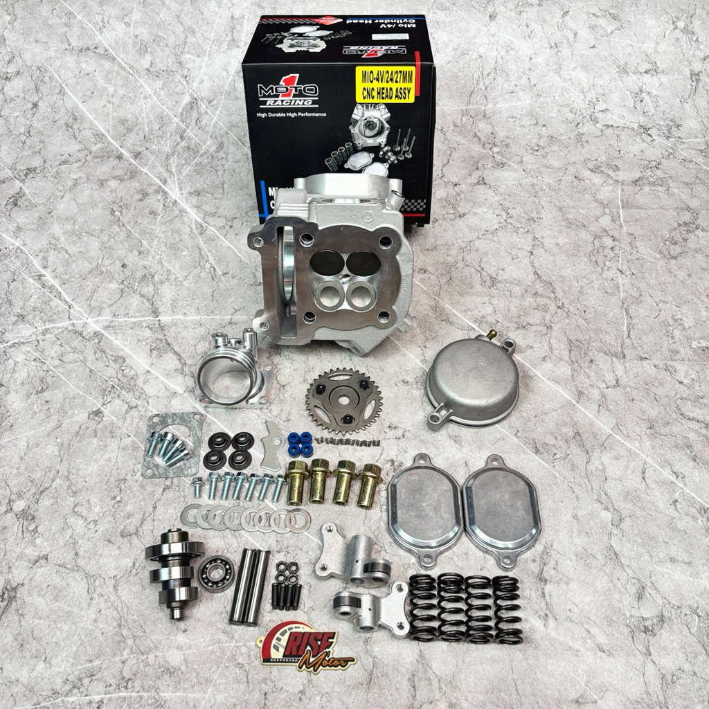 BLOK HEAD MOTO 1 MIO 4 KLEP 27 24 PELATUK ROLLER