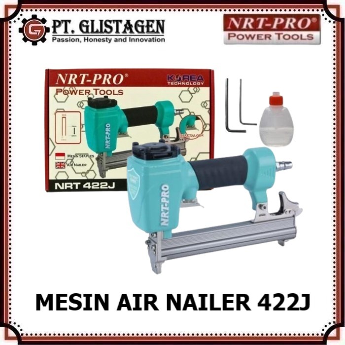 NRT PRO 422J Mesin Paku Tembak Angin Kompresor Stapler Gun Air Nailer Paku U Staples 422