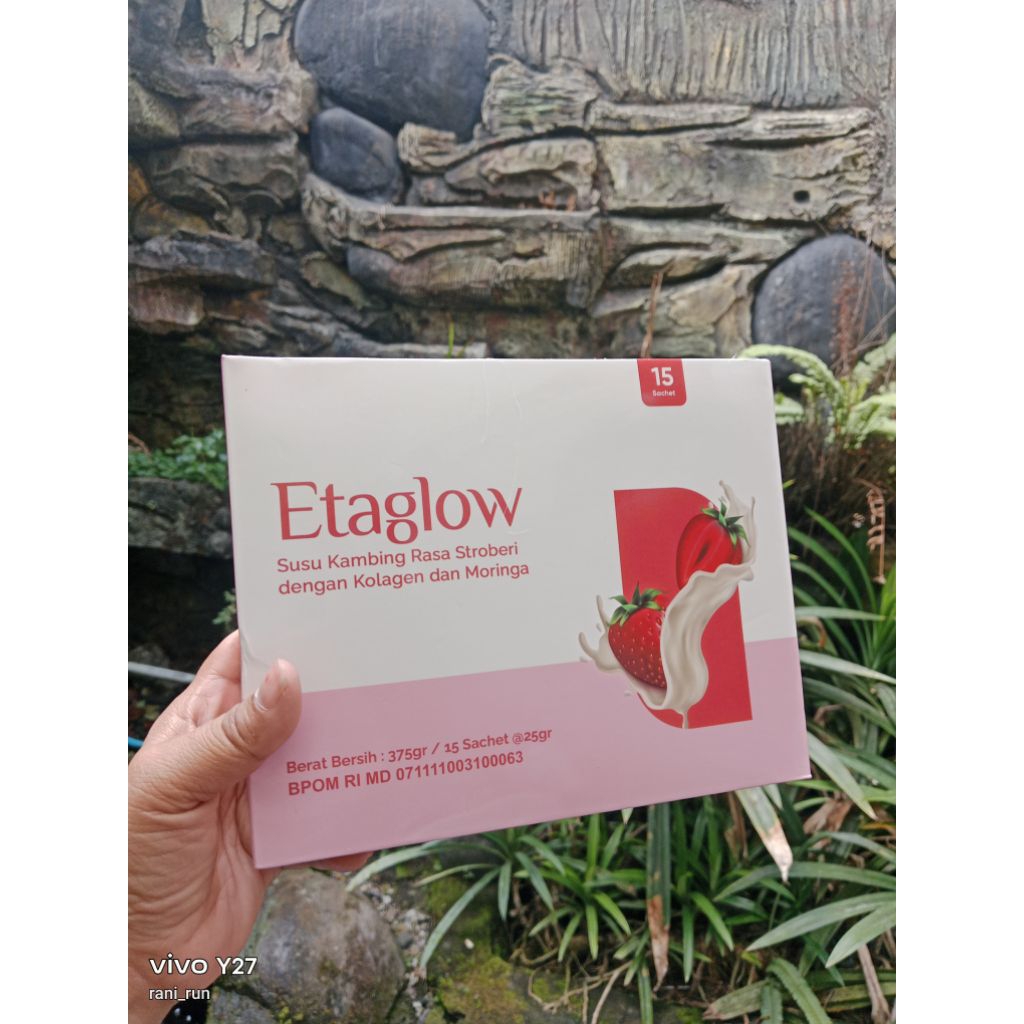 ETAGLOW Susu Etawa Susu Etawa Rasa straberry Collagen Suplemen Kencantikan