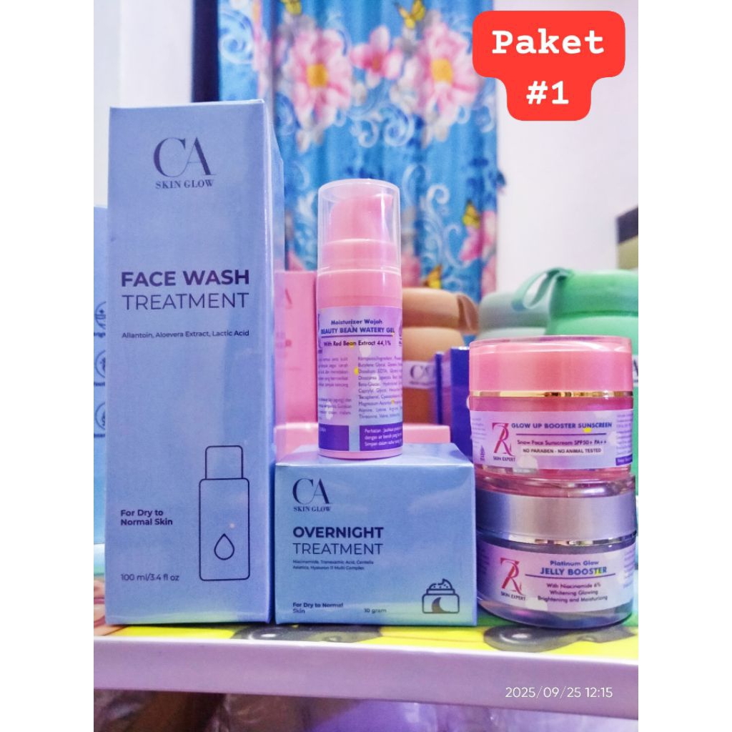 SET SKINCARE CA Skin Glow + ZR Skin Expert || Paket Skincare CA + ZR | Paket Lengkap | Paket Komplit
