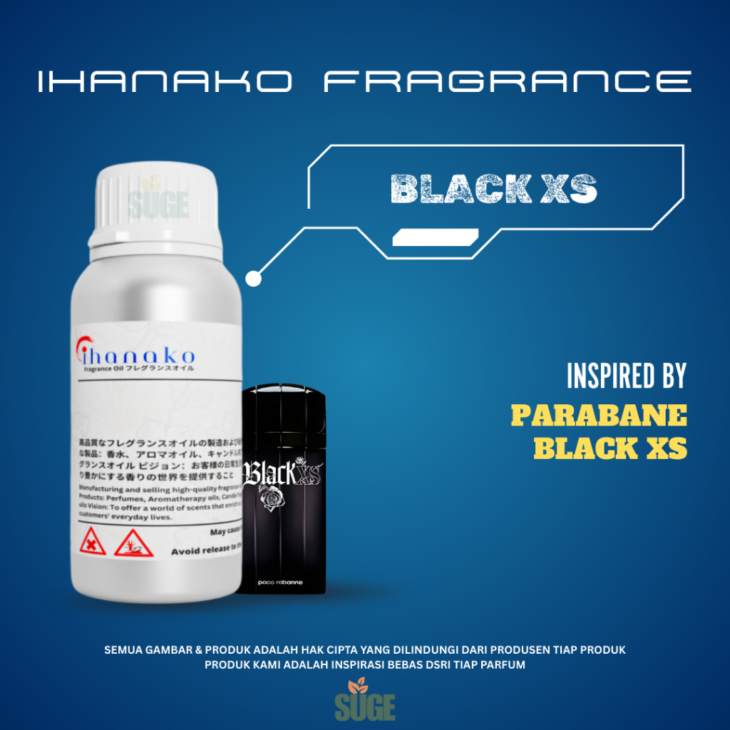 BLACK XS - PR BLACK XS | BIBIT PARFUM MURNI IHANAKO FRAGRANCE JAPAN