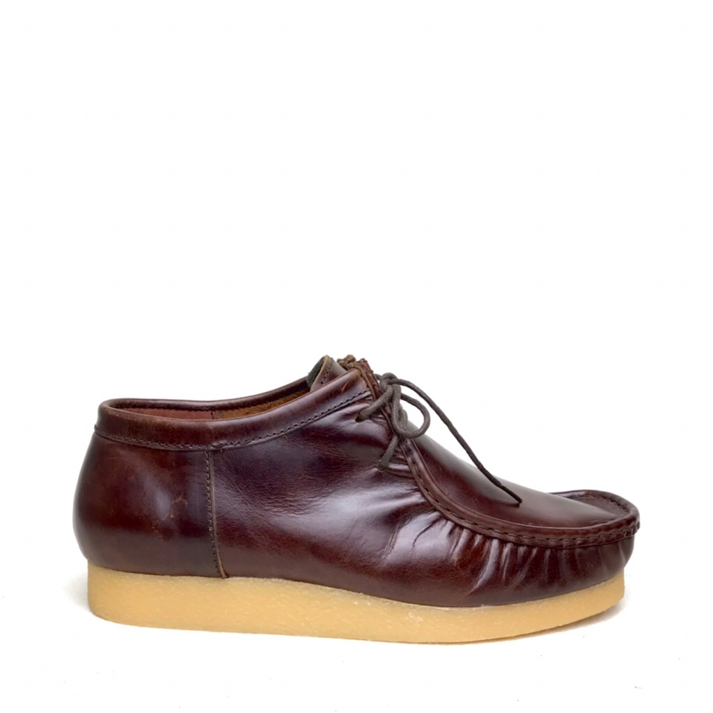 Sepatu Casual Pria Kulit Sapi Asli Chungky Wallabee Original Dago Cat