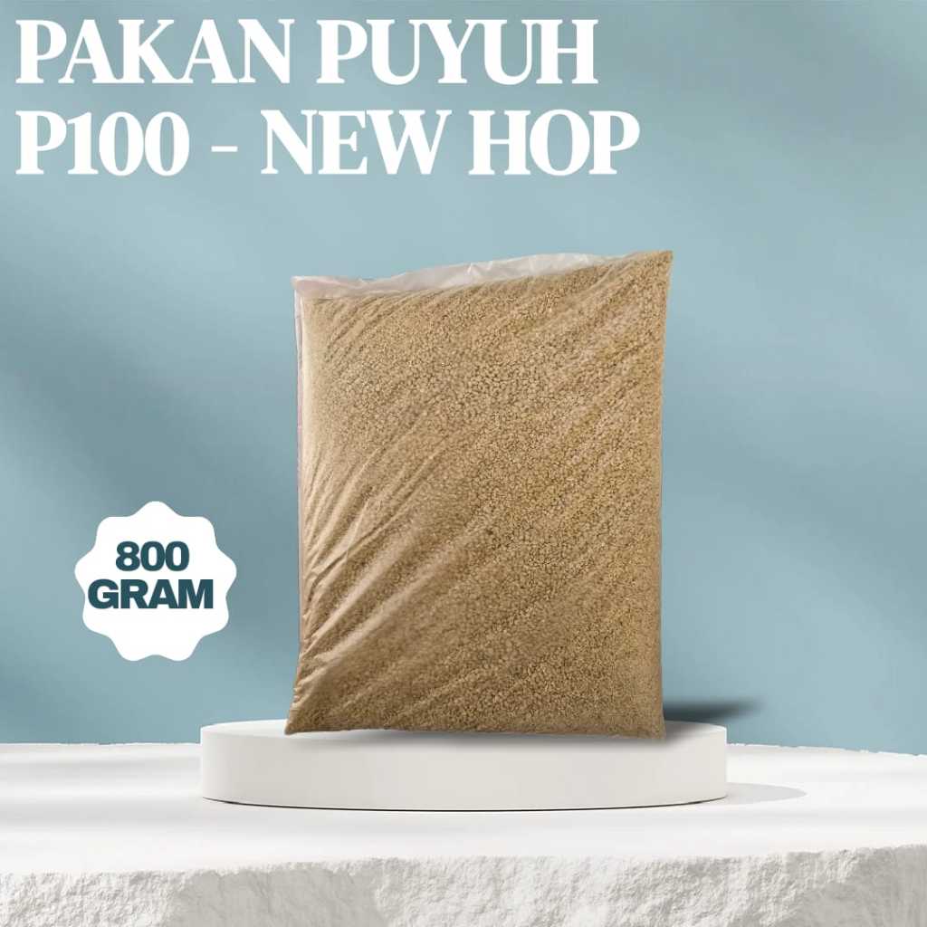 Pakan Burung Puyuh P100 dikemas 800 gram