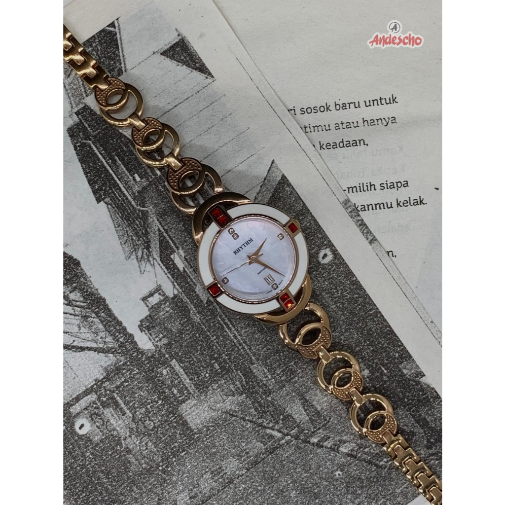 JAM TANGAN WANITA RHYTHM L1201S ORIGINAL GARANSI 1 TAHUN