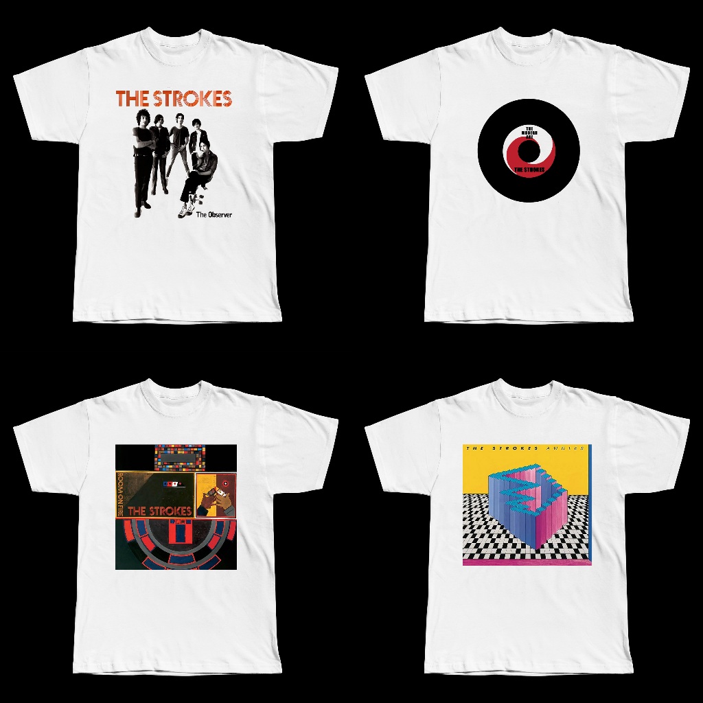 The Strokes Tshirt - JUAL BAJU KAOS BAND THE STROKES BAND ROCK - (BISA CUSTOM)