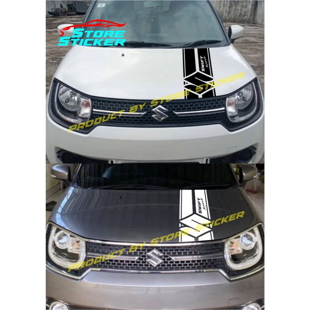 termurah stiker kap mesin mobil suzuki ignis stiker cutting