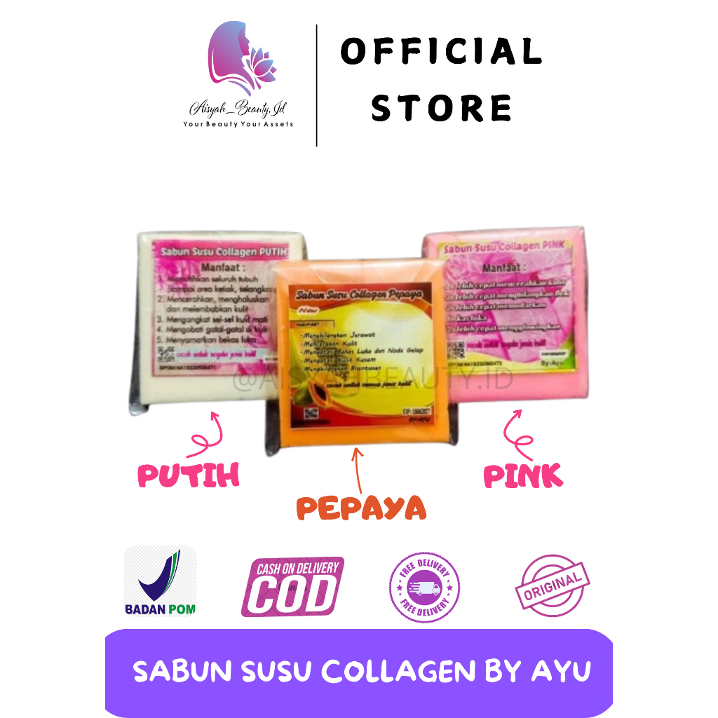 SABUN SUSU COLLAGEN VIRAL | SABUN SUSU KOLAGEN | SABUN PEMUTIH SUSU COLLAGEN | SABUN SUSU COLAGEN