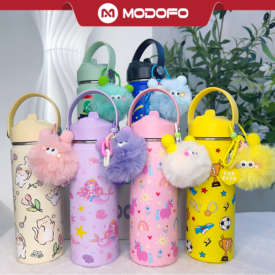 MODOFO Tumbler Stainless 530ml Botol Minum Anak BPA Free Tumbler Tahan Panas Dingin 24 Jam Tumblr Ae