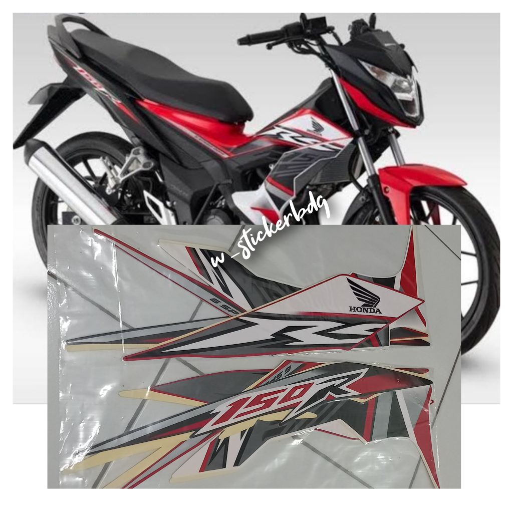 Striping Stiker Lis Honda Sonic 150R RS 2019 2020 Merah Hitam