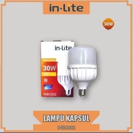 InLite Kapsul 30w | InLite INBC002 30w Putih | Lampu Kapsul 20w Putih