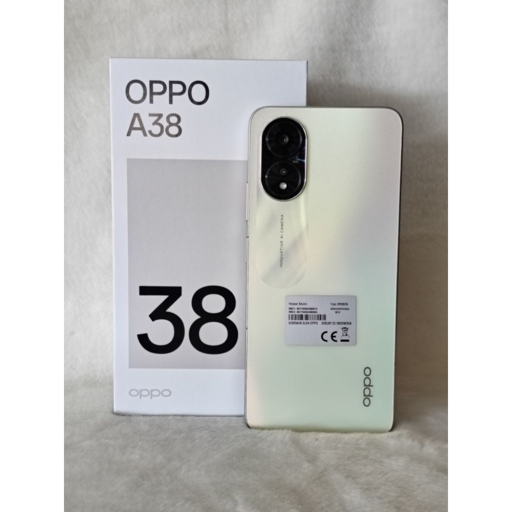 Handphone Second OPPO A38 RAM 6/128 Warna Glowing Gold
