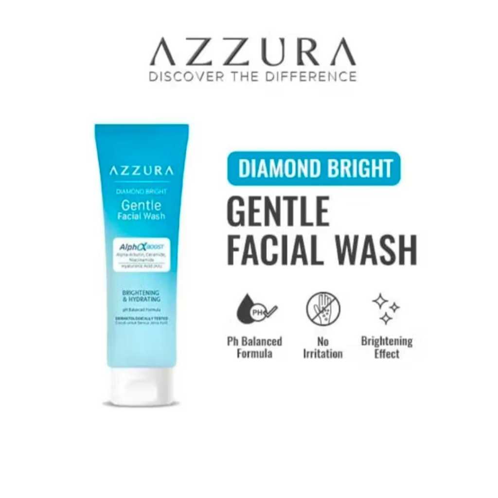 [GENTLE FF 100gr] Azzura Diamond Bright Gentle Facial Wash | DC