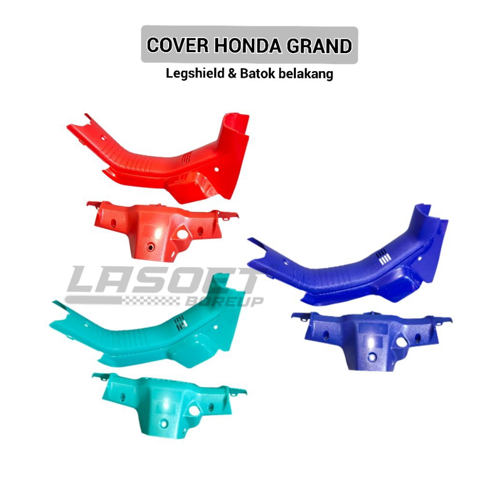 LEGSHIELD COVER BAWAH KONTAK BATOK BELAKANG HONDA ASTREA GRAND BULUS LEGENDA IMPRESSA MERAH HIJAU TO
