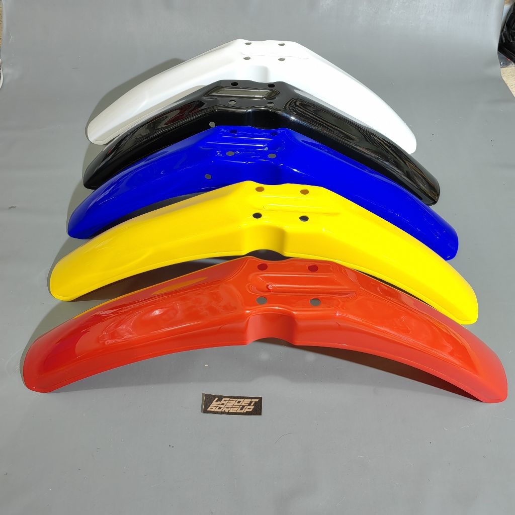 SPAKBOR SLEBOR DEPAN HONDA WIN 100 TRAIL IMPORT MERAH KUNING BIRU HITAM PUTIH