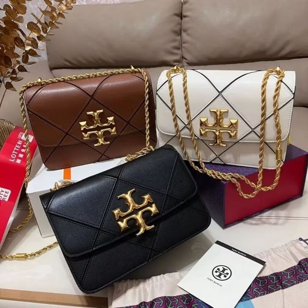 TAS TB ELEANOR DIAMOND QUILTED SHOULDER BAG PREMIUM VVIP QUALITY