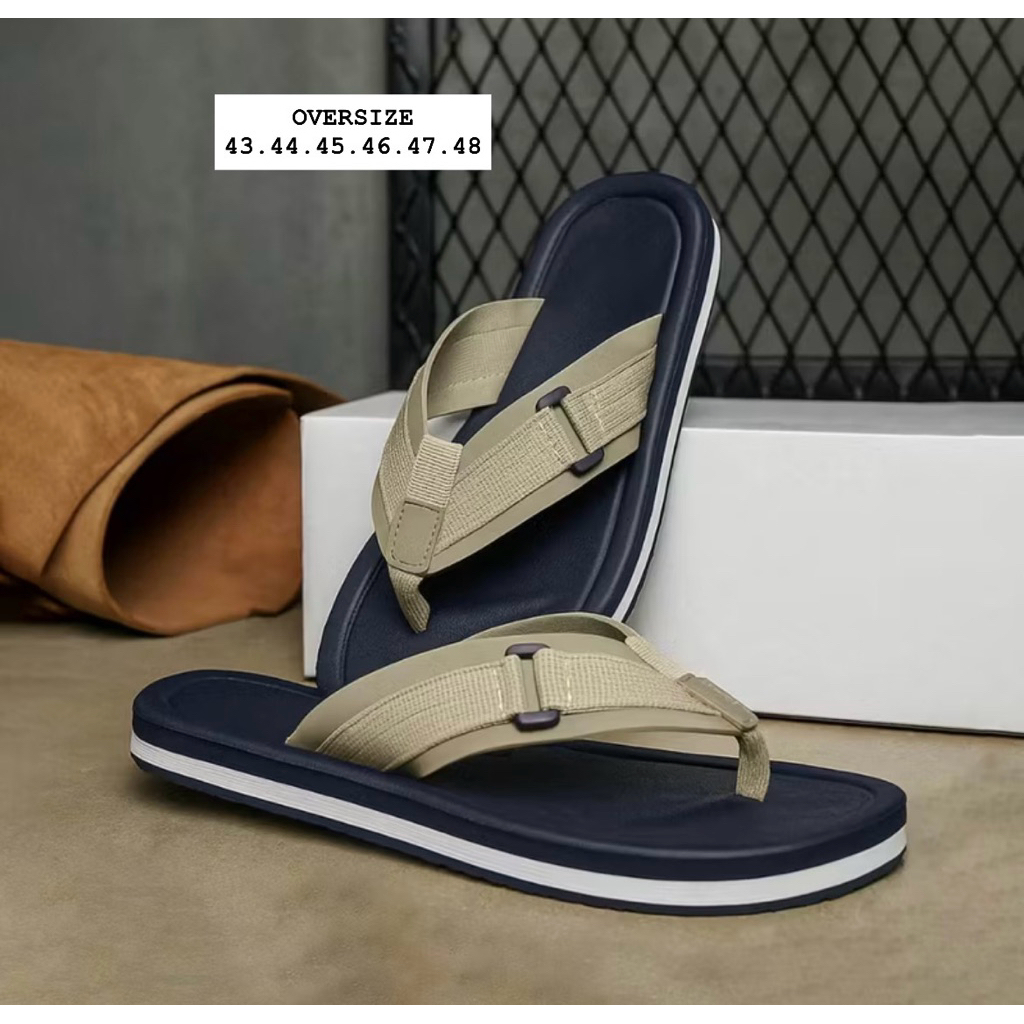 AS-COLE.01 Sandal Jumbo Pria BIGSIZE 43.44.45.46.47.48 Sendal Gunung Outdoor Empuk Sandal Pria Daily