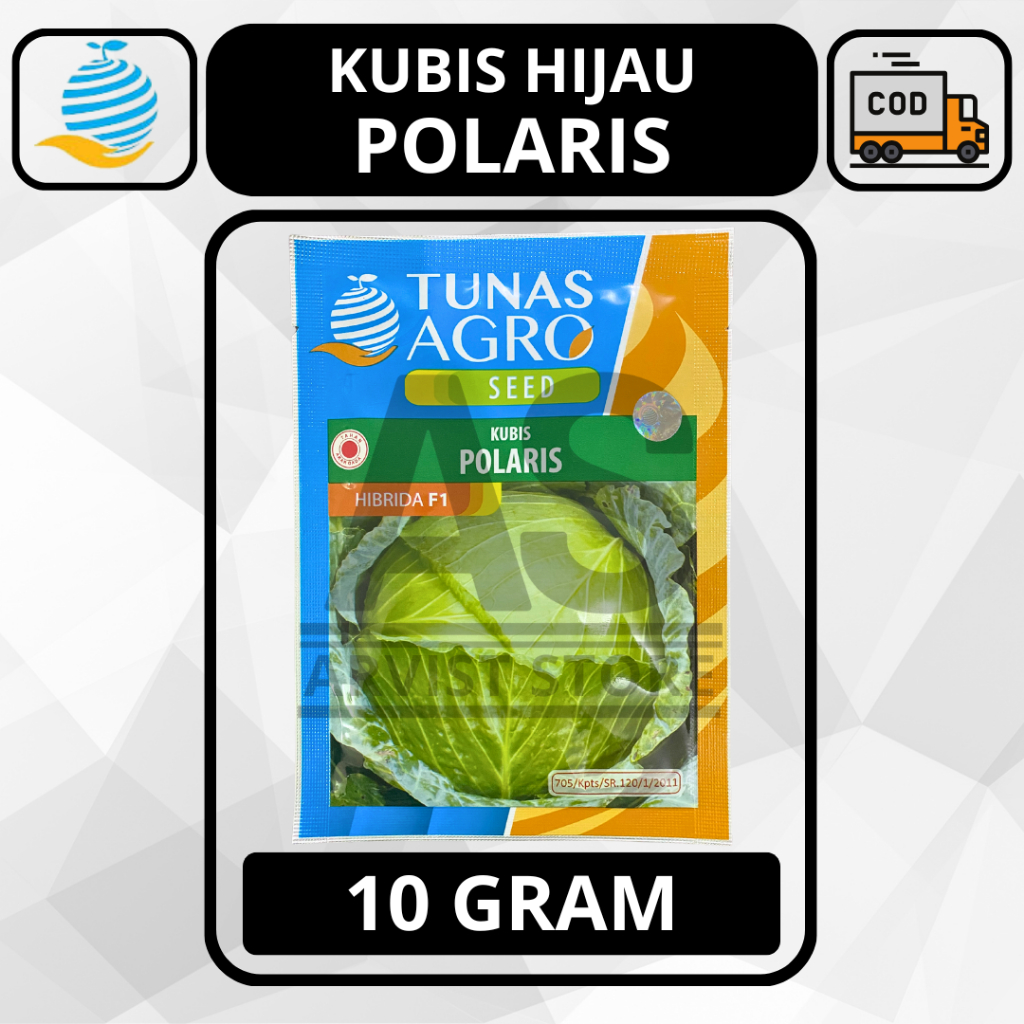Benih Kubis Hijau POLARIS 10 Gram Tunas Agro Seed