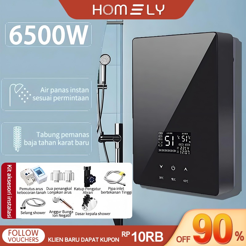 Pemanas Air Pancuran Kamar Mandi Pemanas Air Listrik Instan Yang Dipasang Di Dinding Pemanas Air Hem