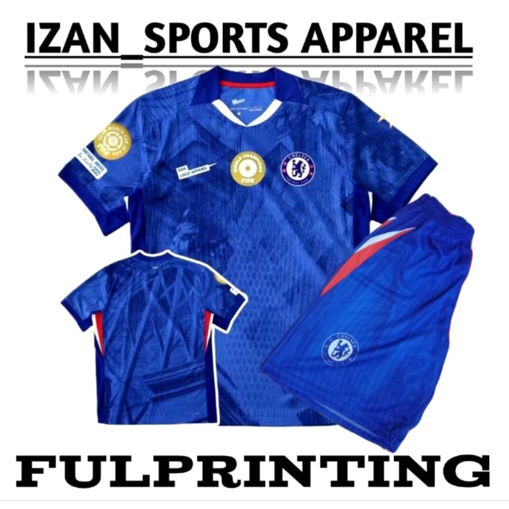 Jersey Chelsea Home one set 2025 2026-Jersey Player Issue one set Terbaru 25 26