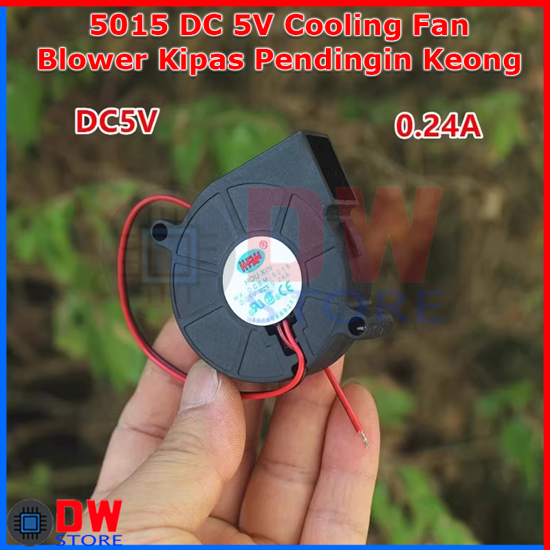 5015 5V DC Blower Fan Kipas Pendingin Keong Brushless Cooling Fan
