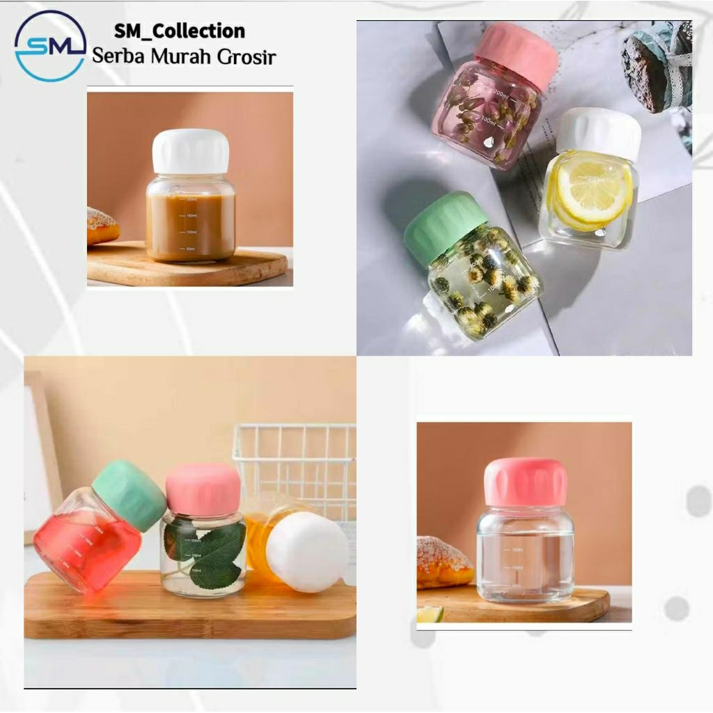 Botol jus/botol kaca/botol jus/botol jus kaca 200 ml