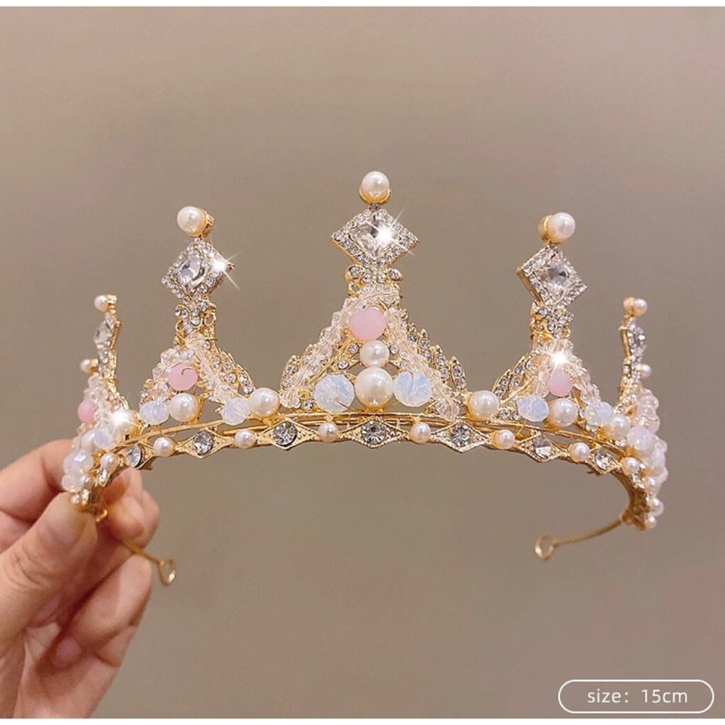 Mahkota anak mewah/Mahkota anak premium/Mahkota ratu anak/Mahkota mewah gold silver