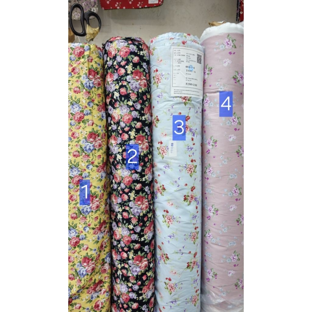 KAIN BAHAN KATUN JEPANG TOKAI SENKO ORIGINAL PREMIUM HARGA PER SETENGAH MTR