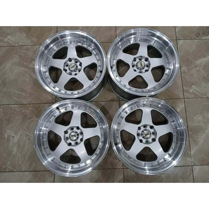 velg bekas racing celong hsr burn r17 pcd 4x100/114 cocok buat jazz yaris vios avanza kijang lgx dll