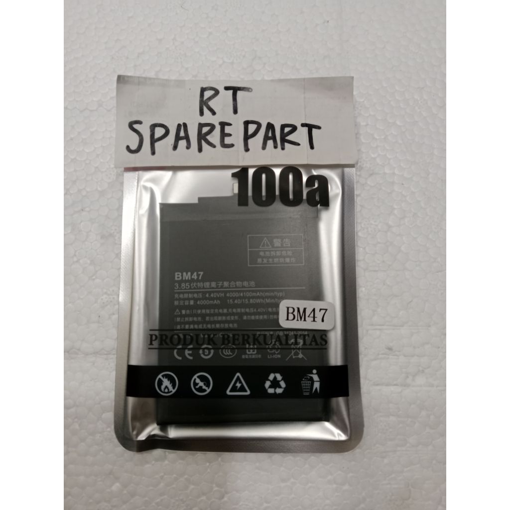 BATTERY ORIGINAL 100A BM 47 REDMI 4X/REDMI 3
