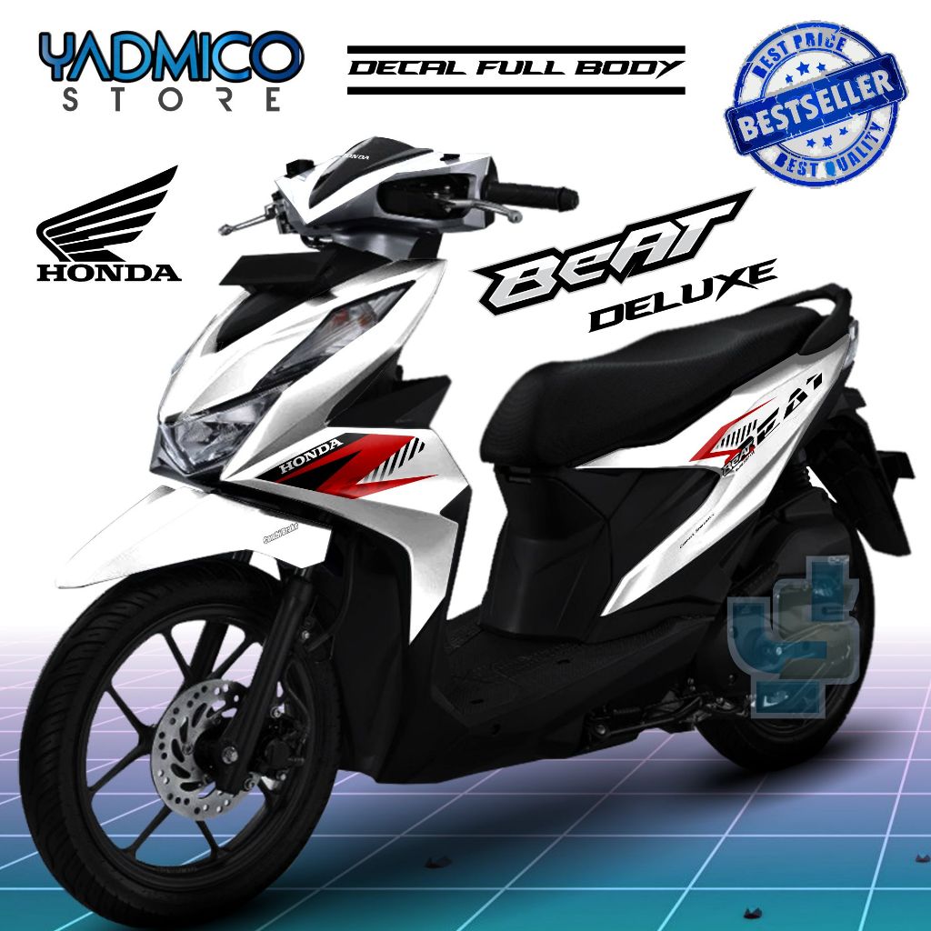 Decal Beat Deluxe Full Body - Stiker Motor Beat 2020 - Decal Hologram Beat 2021 - Striping Beat Delu