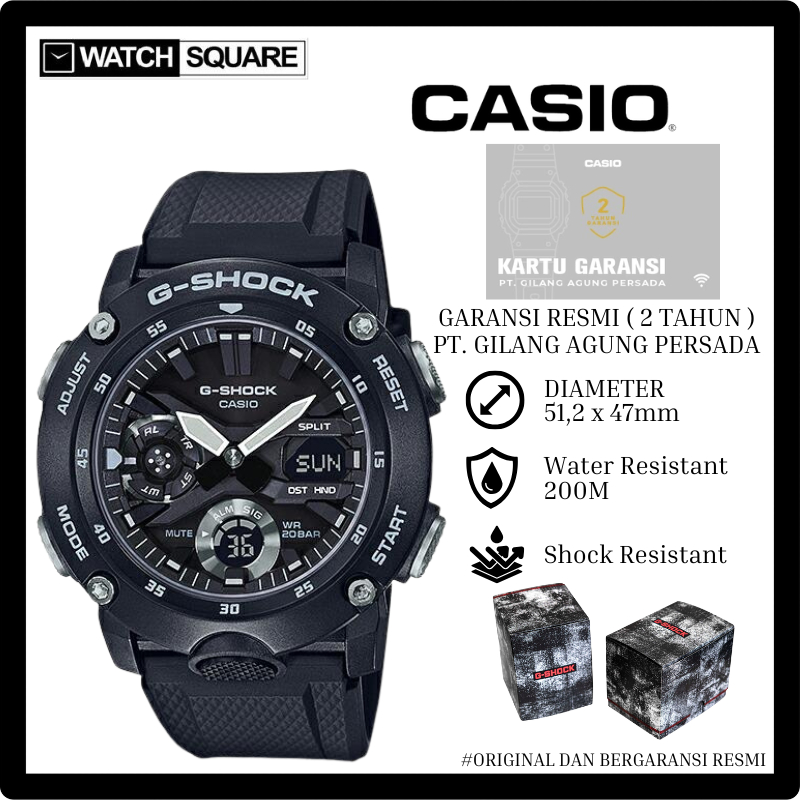 Jam tangan pria Casio GSHOCK GA-2000S-1ADR