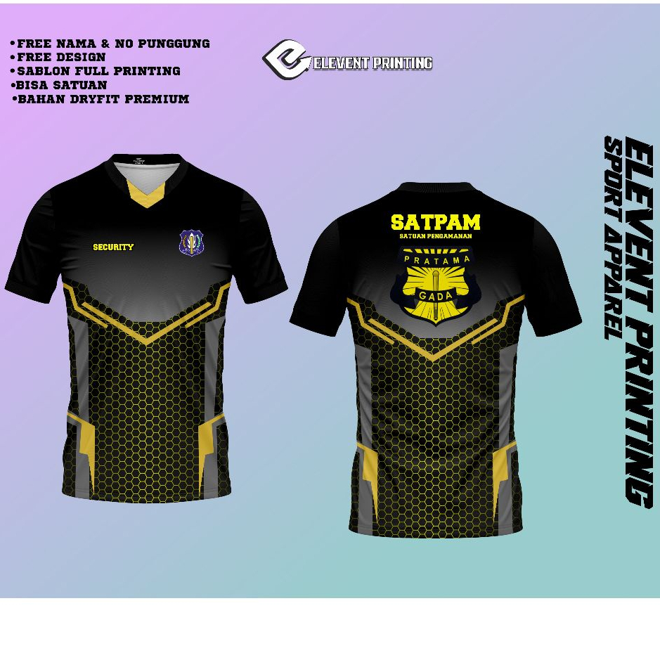 JERSEY SATPAM / JERSEY SECURITY / KAOS SATPAM / SERAGAM SATPAM / JERSEY CASUAL / JERSEY SPORTWARE