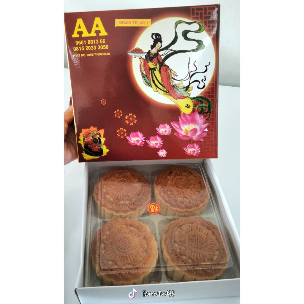 Makaupia (isi Telur Asin) Makau Pia AA Kim Hui / Kue Bulan Pontianak / Kue Bulan Telur Asin / Moonca