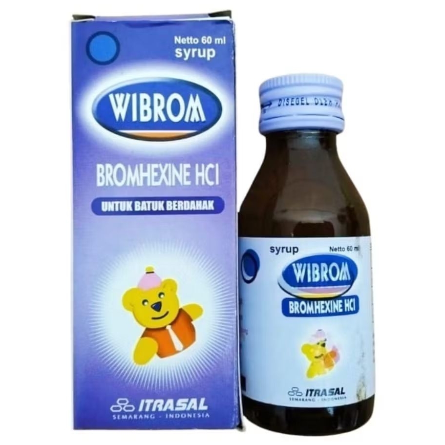 WIBROM Syrup - Bromhexine HCl 4mg /5ml (60ml)