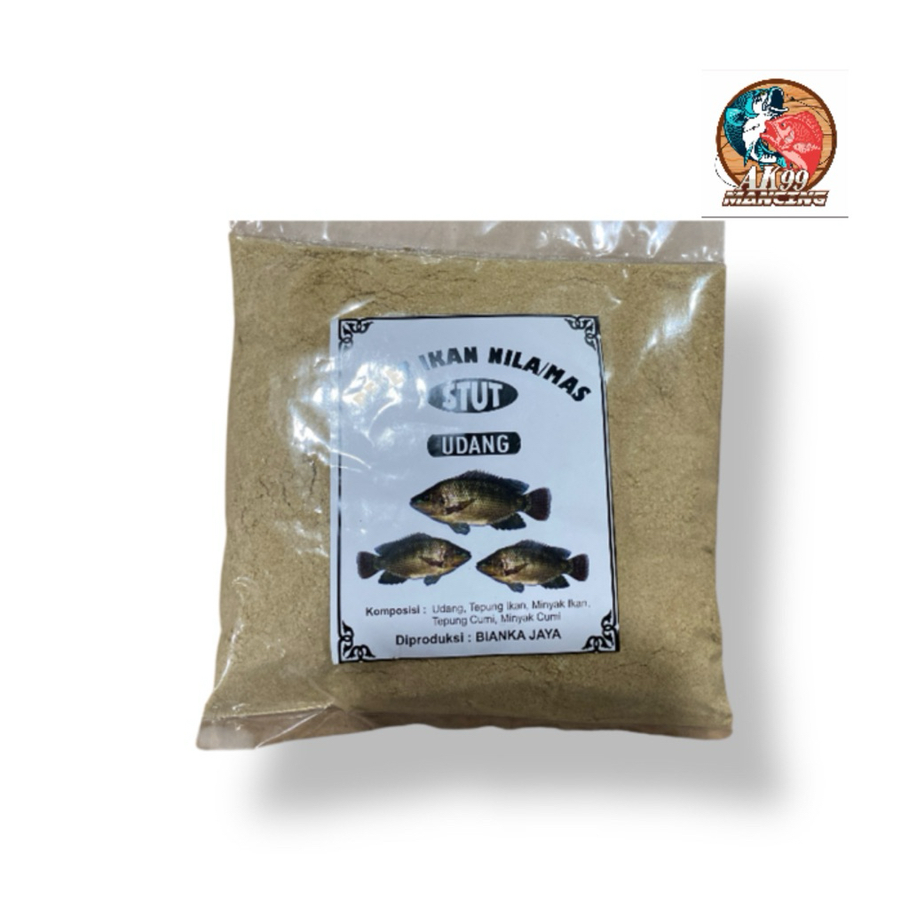 Stut Udang Pelet Ikan Nila / Mas - Umpan Pancing Ikan