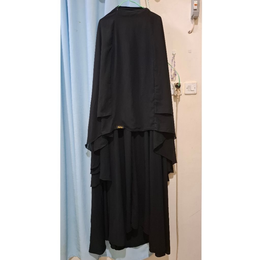 JILBAB CADAR SAFAR PURDAH 2 LAYER JUMBO