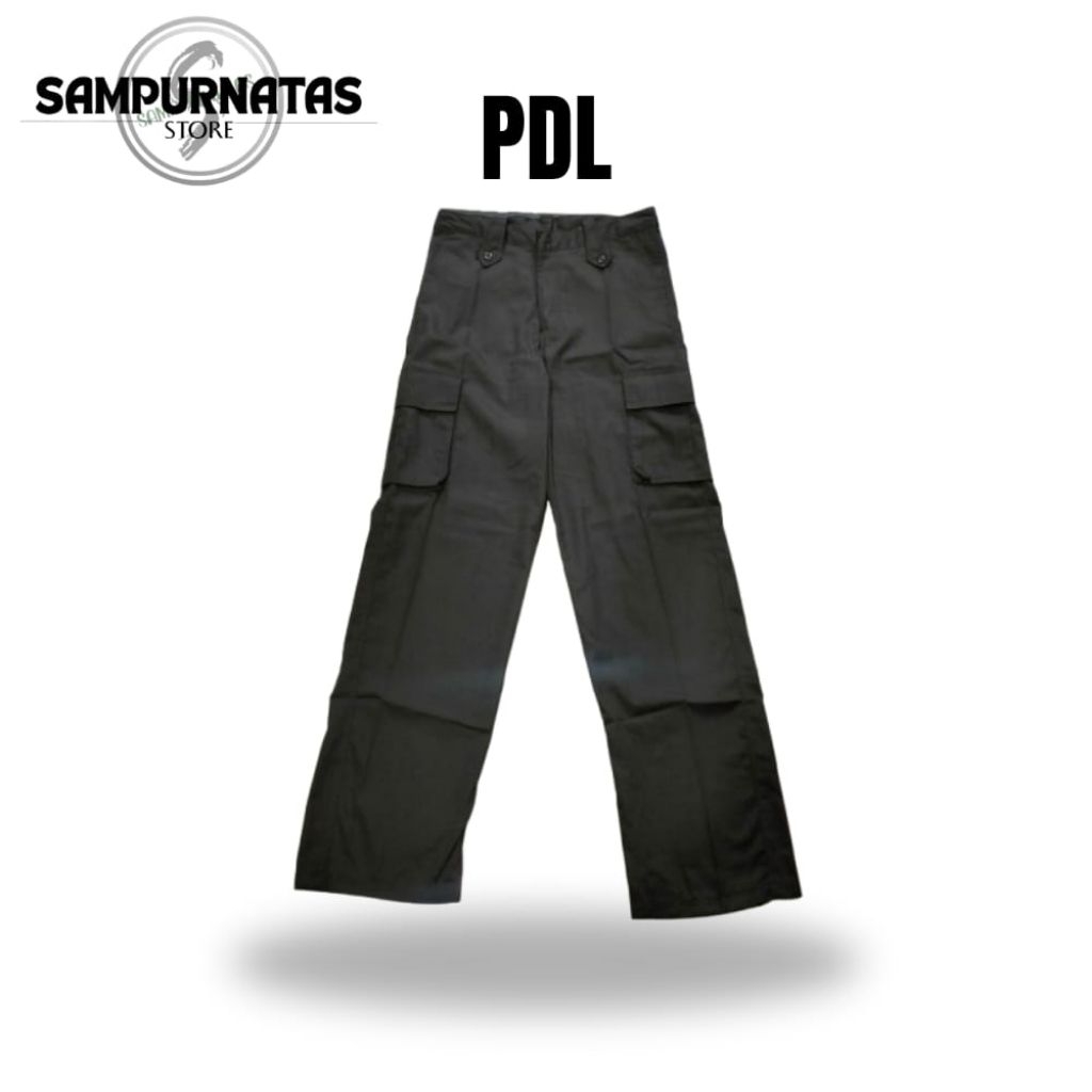Celana PDL Satpam - Celana Kerja Satpam - Coklat Gelap Drill
